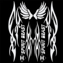 Reflective 3D Motorcycle Sticker Fuel Oil Tank Pad Decal Protector Cover Black Sliver Universal for Yamaha etc white_B