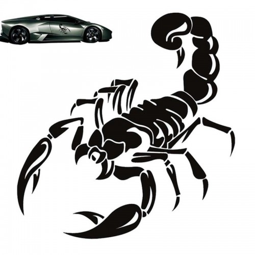 Scorpion Totem Decals Car Stickers Car Styling Vinyl Decal Sticker for Cars Decoration black