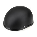 Unisex Professional Motorcycle Half Helmet Hat Cap for Harley Chopper Bobber Matte black