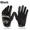 Full Finger Motorcycle Gloves Leather Fabric Wear-resistant Motorbike Guantes Gloves white_XL