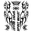Reflective 3D Motorcycle Sticker Fuel Oil Tank Pad Decal Protector Cover Black Sliver Universal for Yamaha etc white_G