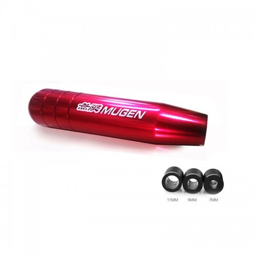 Universal 13cm/17cm Length Manual Car Gear Shift Knob Aluminium Alloy Racing Mugen Shift Knob Red 130mm