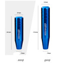 Universal 13cm/17cm Length Manual Car Gear Shift Knob Aluminium Alloy Racing Mugen Shift Knob Red 130mm