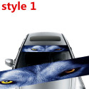 3D Transparent Car Front Windscreen Windshield Window Decal Vinyl Sticker Style 2
