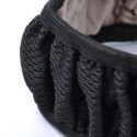 38cm Diameter Ice Silk Fabric None Aprons Steering Wheel Sleeve Black Cover black_A0275