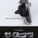 360° Rotating Cartoon Smiley Face Gravity Car Mount Air Vent Stand Holder for Mobile Cell Phone GPS Silver