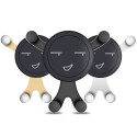 360° Rotating Cartoon Smiley Face Gravity Car Mount Air Vent Stand Holder for Mobile Cell Phone GPS Golden