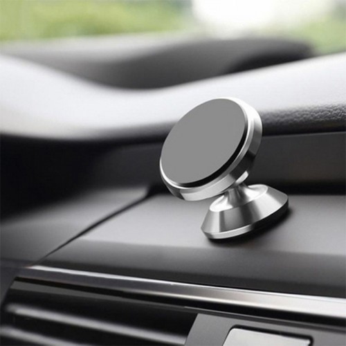 360° Magnetic Car Mount Holder Stand Dashboard for Cell Phone GPS Universal Style-B Silver