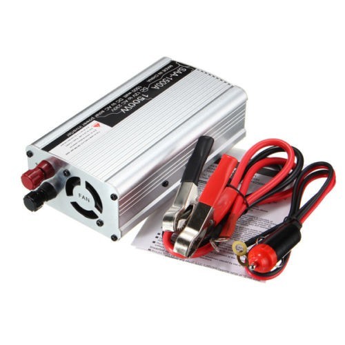 Solar Power Inverter 300-1500W Peak 12V DC To 230V AC Modified Sine Converter Silver