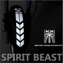 Reflective 3D Motorcycle Sticker Fuel Oil Tank Pad Decal Protector Cover Black Sliver Universal for Yamaha etc Black_H