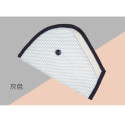 Triangle Children Seat Belt Adjuster Car Safety Cover Strap Fixer Pad Harness Grey