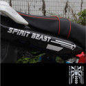 Reflective 3D Motorcycle Sticker Fuel Oil Tank Pad Decal Protector Cover Black Sliver Universal for Yamaha etc Black_C