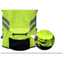 Motorcycle Riding Reflective Vest Team Uniform Fluorescent Safety Jacket 2XL