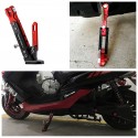 Motorcycle Aluminum Alloy Adjustable Side Tripod Holder Fall Protect Kit Titanium color