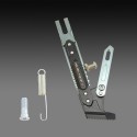 Motorcycle Aluminum Alloy Adjustable Side Tripod Holder Fall Protect Kit Titanium color