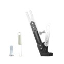 Motorcycle Aluminum Alloy Adjustable Side Tripod Holder Fall Protect Kit Titanium color