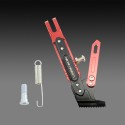 Motorcycle Aluminum Alloy Adjustable Side Tripod Holder Fall Protect Kit Titanium color