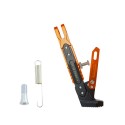 Motorcycle Aluminum Alloy Adjustable Side Tripod Holder Fall Protect Kit Titanium color