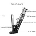 Motorcycle Aluminum Alloy Adjustable Side Tripod Holder Fall Protect Kit red