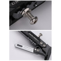 Motorcycle Aluminum Alloy Adjustable Side Tripod Holder Fall Protect Kit red