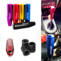 Universal 13cm/17cm Length Manual Car Gear Shift Knob Aluminium Alloy Racing Mugen Shift Knob Purple 170mm