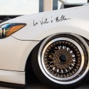 La Vita e Bella Reflective Letters Decals Car Stickers Full Body Car Head Styling Sticker yellow