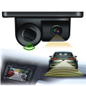 2 In 1 Camera with Parking Sensor Kit Autos Reversing Rearview Backup Parking Camera Black
