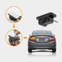 2 In 1 Camera with Parking Sensor Kit Autos Reversing Rearview Backup Parking Camera Black