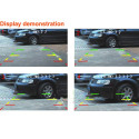 2 In 1 Camera with Parking Sensor Kit Autos Reversing Rearview Backup Parking Camera Black