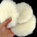 1Pcs Wool Buffing Pad Wax Polishing Buffer Car Polisher Ball Kit with Magic Sticker for Polishing CreamLFXT