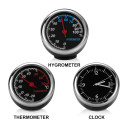 Mini Car Automobile Digital Clock Auto Watch Automotive Thermometer Hygrometer Decoration Ornament ClockKMW0