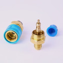 1Pair Freon R134A Auto Car Air Conditioning Refrigerant Brass Quick Coupler Connector Adapters Fluoridation Tool
