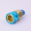 1Pair Freon R134A Auto Car Air Conditioning Refrigerant Brass Quick Coupler Connector Adapters Fluoridation Tool