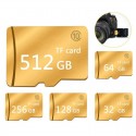 SD Card Memory Card 16GB-128GB Golden Micro SD Neutral High Speed SDHC