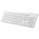 S500 Wired Keyboard for Business Office Home Laptop Desktop Computer Wired Keyboard Black Square Keycap