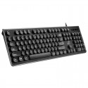 S500 Wired Keyboard for Business Office Home Laptop Desktop Computer Wired Keyboard Black Square Keycap