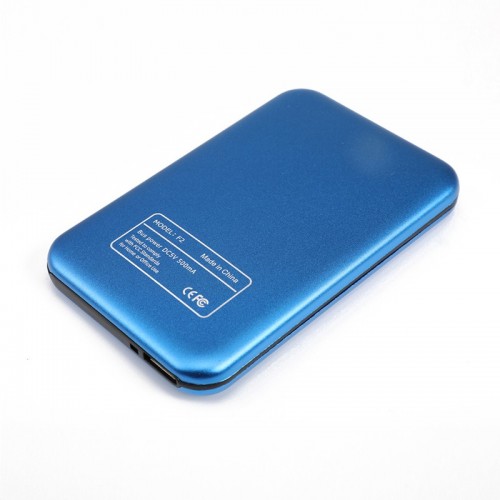 Aluminum Alloy USB 3.0 to SATA External Hard Drive Disk Enclosure 500G 1T 2T for EXFAT WIN Stystem blue