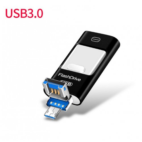 OTG USB Flash Drive for iPhone 5/5s/6/6s Mobile Phone USB Flash Drive High Speed USB OTG Pen Drive black