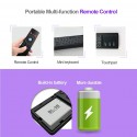 2.4GHz Mini Wireless Keyboard Air Remote Control Mouse Touchpad with Colorful Backlit for Android TV Box, HTPC, IPTV, PC black