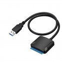 USB3.0 to SATA Adapter Cable Support 2.5/3.5inch SATA7+15PIN HDD SSD PC External Disk Extension Converter Support UASP black