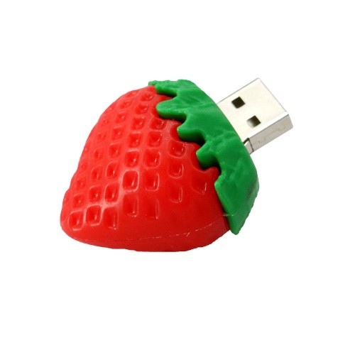 Lovely Red Strawberries Design U Disk L25 High Speed Memory Stick red_128G
