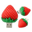 Lovely Red Strawberries Design U Disk L25 High Speed Memory Stick red_16G