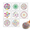 Mandala Aided Painting Template Stone Painting Decoration Spray Flower Hollowed Out Diy Painting 1 set