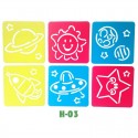 6Pcs Drawing Board Copy Board Diy Christmas Color Painting Toy for Kids H-18