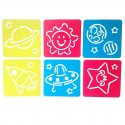 6Pcs Drawing Board Copy Board Diy Christmas Color Painting Toy for Kids H-18