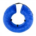 Portable Comfy Dog Cat Cloth Collar PVC Inflatable Pet Collar Anti-bite Anti-claw M: 27X27CM