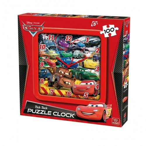 King Puzzles-clock CARS art.5096